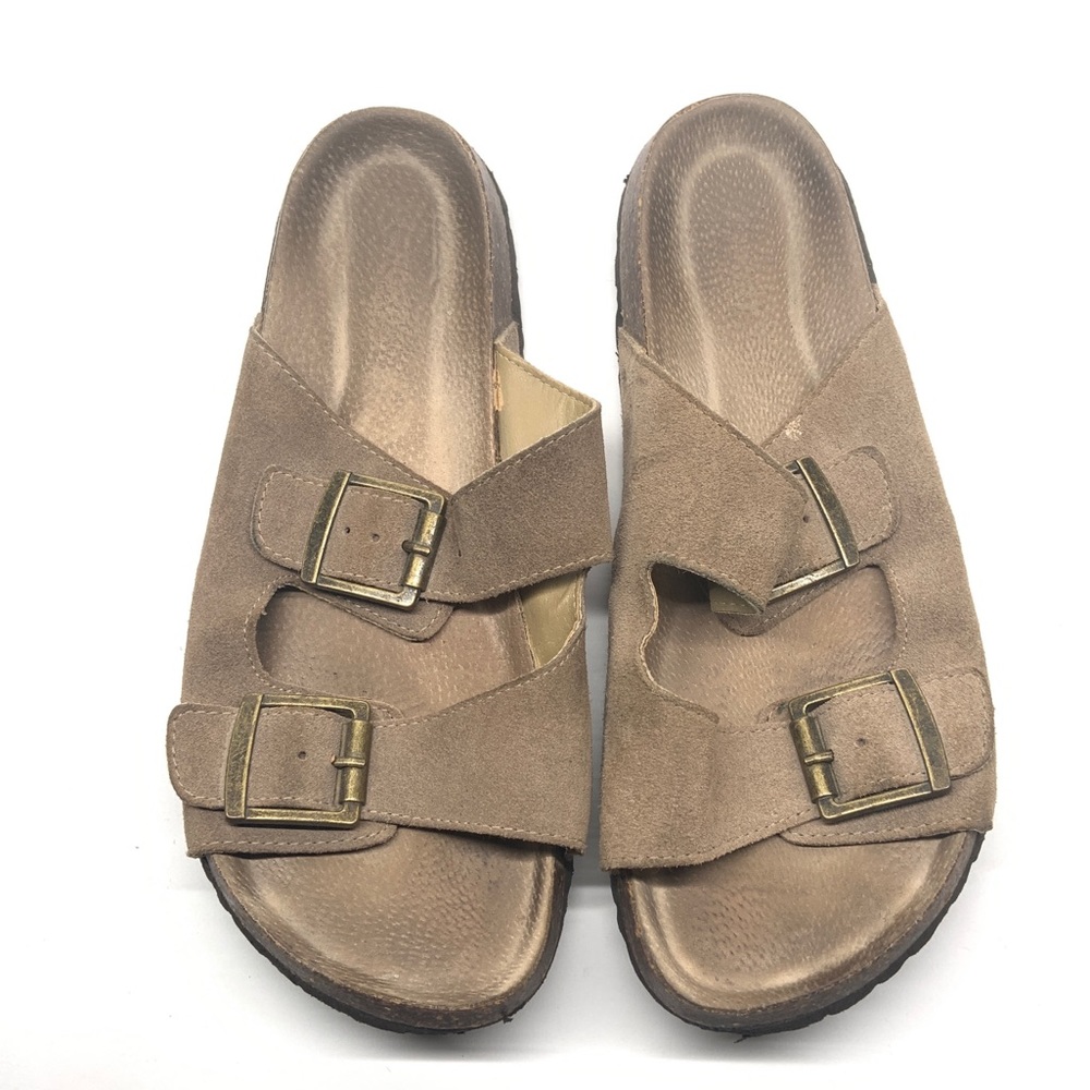JSport Women's Brown Buckled Sandals